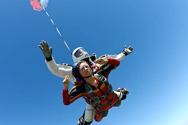 istock Skydiving photo. Tandem. 494313266