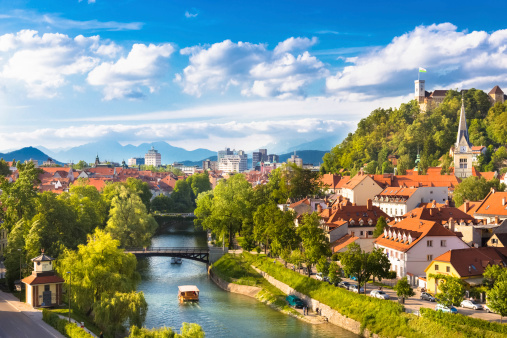 Panorama de Liubliana, Eslovenia, Europa. photo