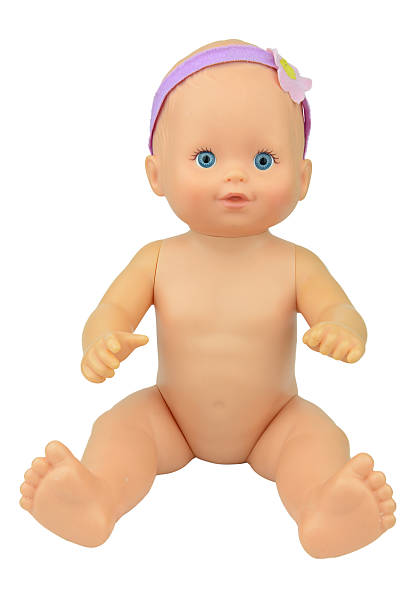 istock naked baby doll sitting pose, isolate background 494314992