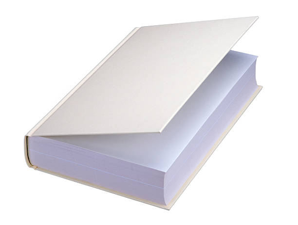istock Blank ajar book with yellow fabric cover, clipping path 494315692