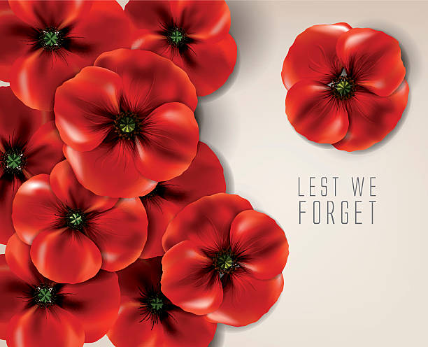 anzac-tag-tag der erinnerung - lest we forget stock-grafiken, -clipart, -cartoons und -symbole