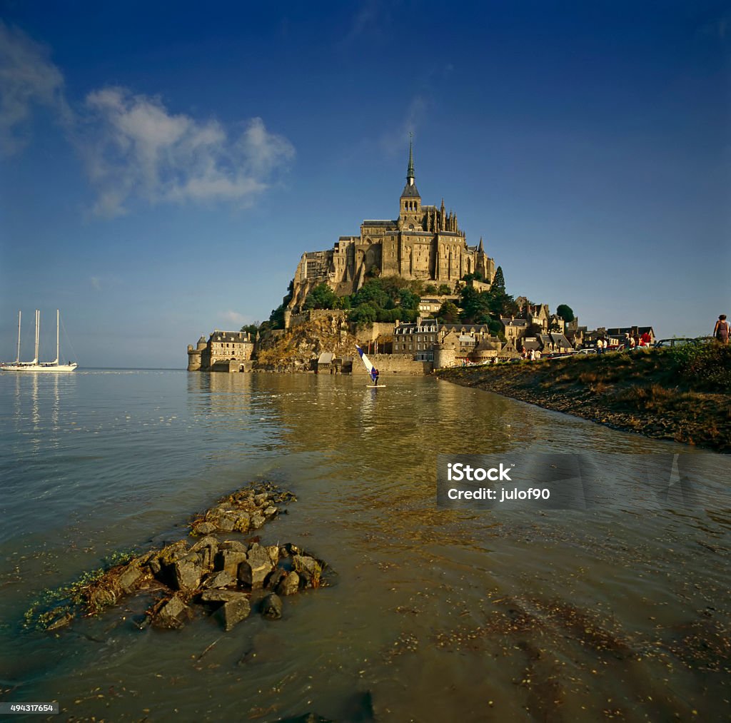 Mt.Saint Michel, France Abbey Mt.Saint Michel in France 2015 Stock Photo