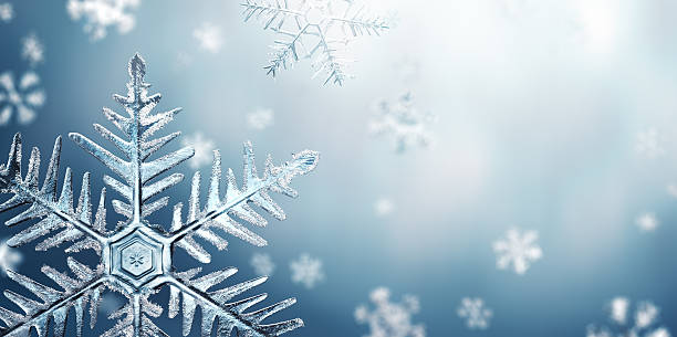istock Macro Snowflake and Fallen Defocused Snowflakes 494319708
