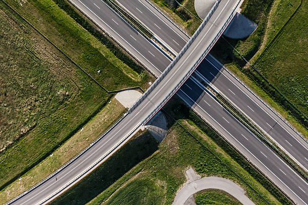 istock aerial view of highway 494320544