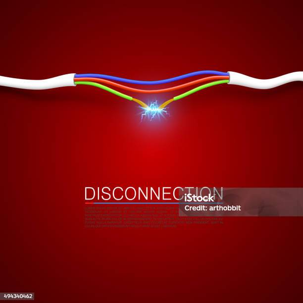 Disconnect Cable Break Disconnect Stock Illustration - Download Image Now - 2015 ...