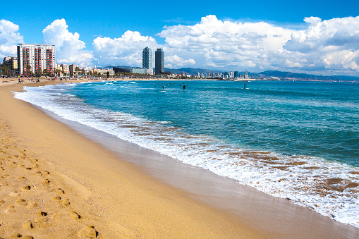 Playa en Barcelona photo