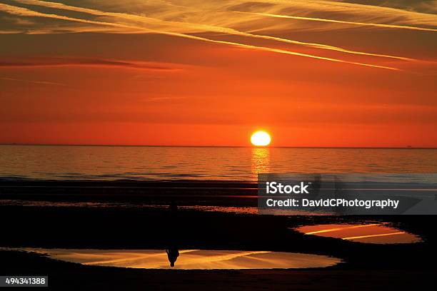 Twilight Silhouette Stock Photo - Download Image Now - Water, Beach, Coastline