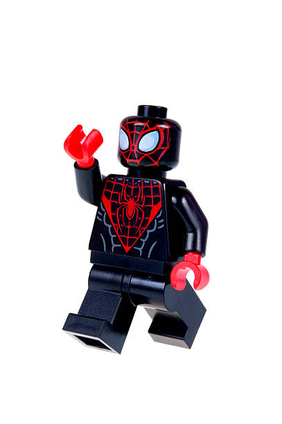 ultimate spiderman minifigure - spider man stockfoto's en -beelden