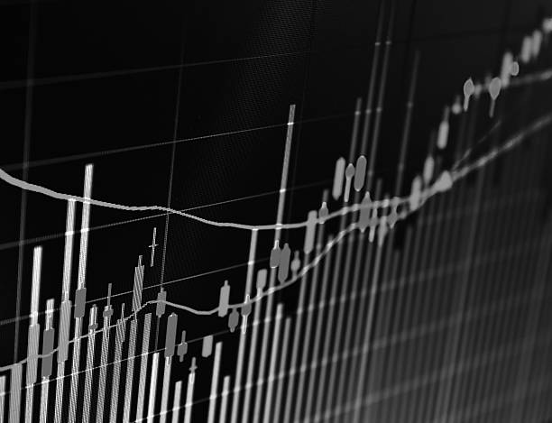 istock Business screen stock exchange 494343292
