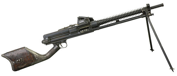 istock guns and machine gun on a white background 494344846