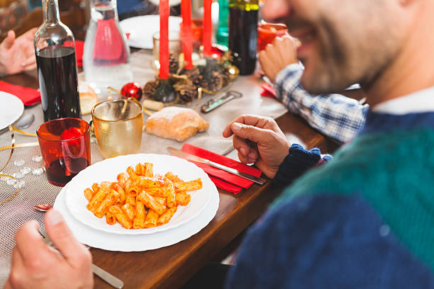 istock Italian Tomato Sauce Pasta for Christmas Dinner 494344852