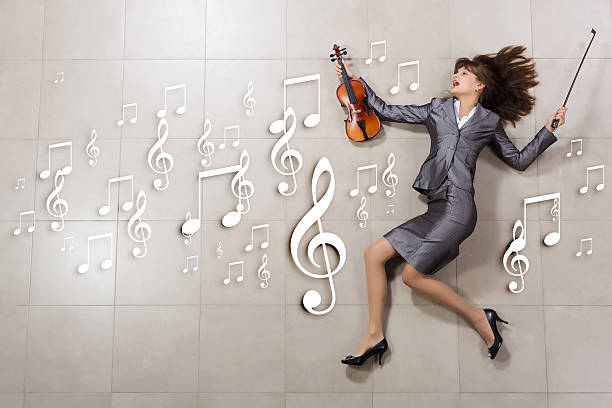 istock Woman with violin 494346023