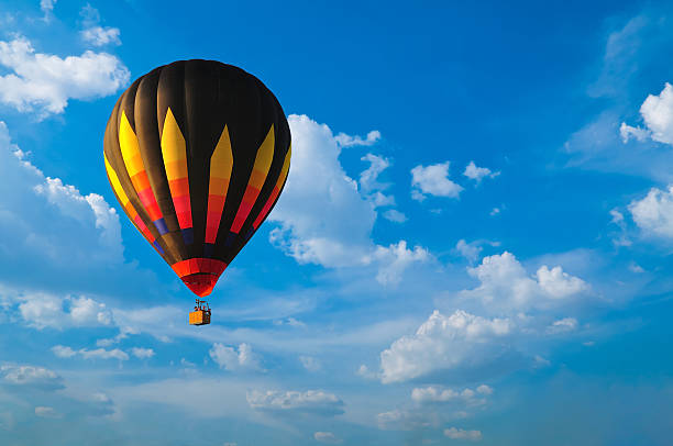 istock Beautiful cloud and Blue Sky with hot air balloon 494346141