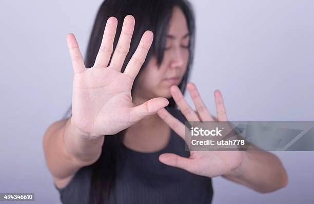 Say No Stock Photo - Download Image Now - Rebellion, Temptation, Gesturing