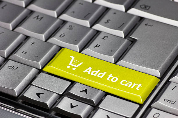 istock Computer Key yellow - Add to cart 494346927