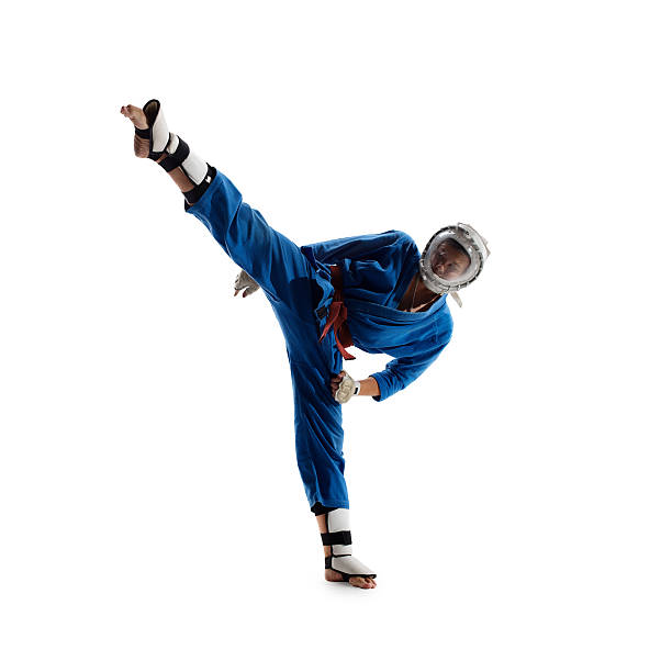 istock Kudo fighters are fighting Isolated 494347504