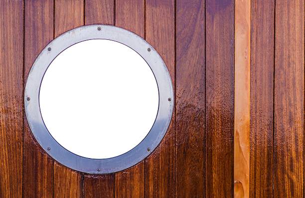 istock Marine Window in Wooden Wall 494348502