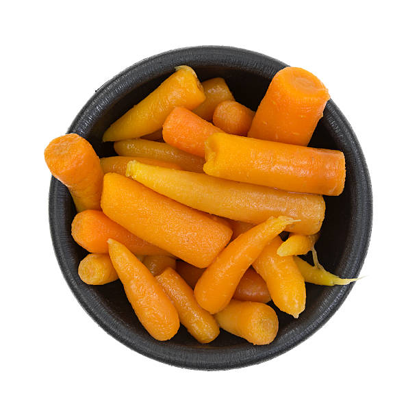 istock Serving of carrots in black bowl 494348771