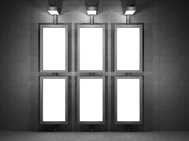 istock illustration of a advertising panel at night 494350629