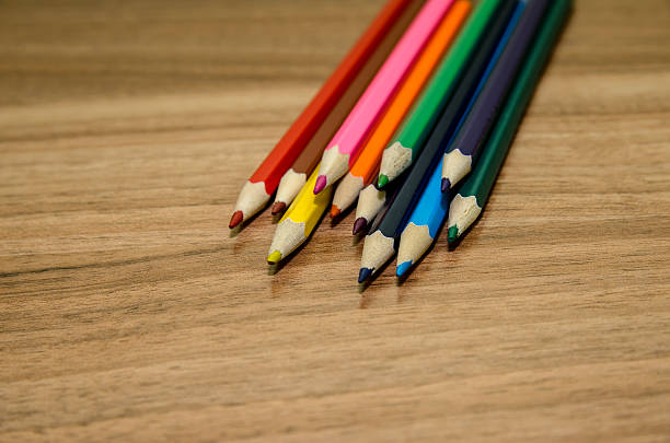 istock colored pencils on the wooden table 494350928