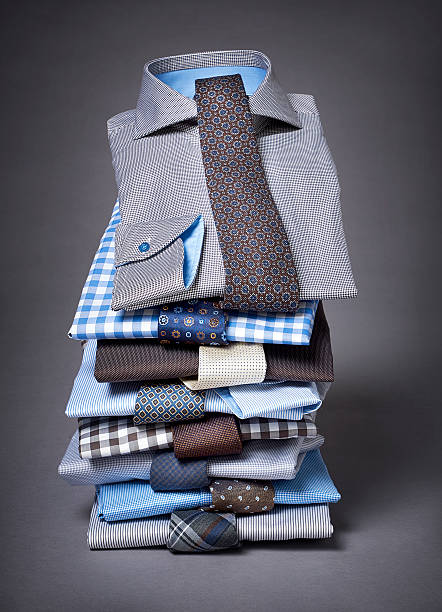 istock mens shirt on wooden background 494351704