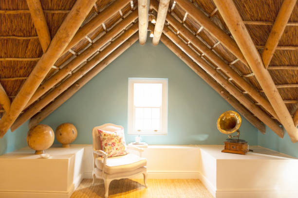 istock Armchair in luxury attic 494358161