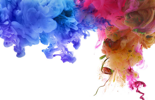 istock Acrylic colors in water. 494383618