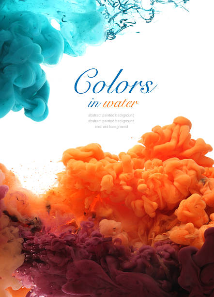 Acrylic colors in water.