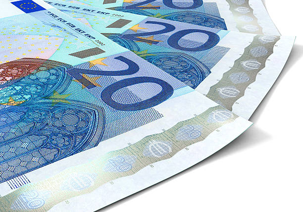istock Euro banknotes isolated on white background 494386094