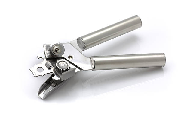 Metal corkscrew. Isolated on white background