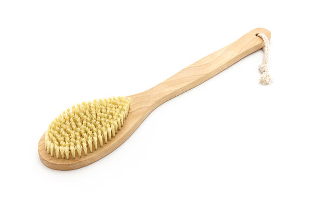 Bath brush stock photo