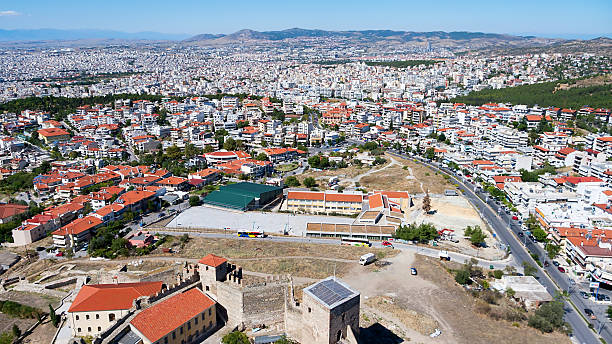 istock Aerial panoramic view of the old Byzantine Castle 494387420