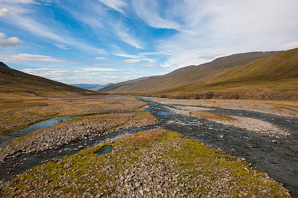 istock Landscape with river and mountains, Northern Iceland 494388778