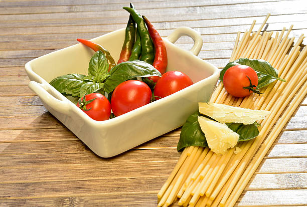istock Spaghetti, tomato and hot pepper 494389128