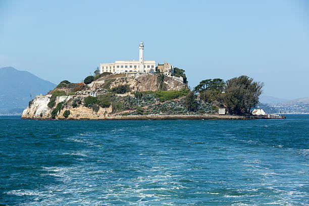 Alcatraz prison island stock photo