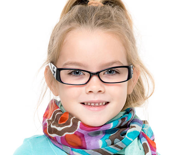 istock Little Girl in Eyeglasses Posing 494390578