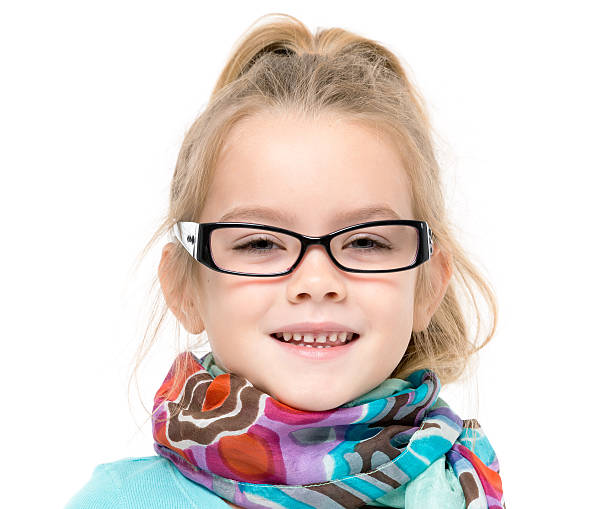 istock Little Girl in Eyeglasses Posing 494390610