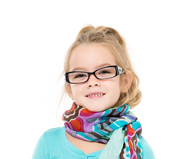 istock Little Girl in Eyeglasses Posing 494390630