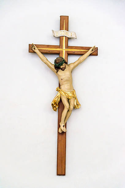 istock wooden Jesus Christ cross 494391832