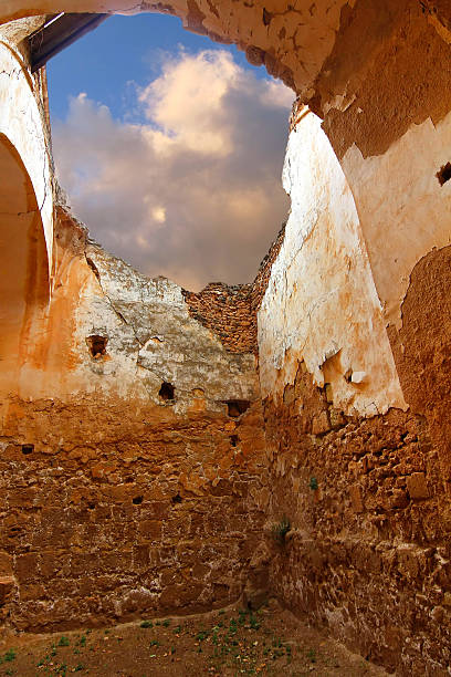 istock Area in ruins the famous stone monastery built 1194, Nuevalos 494394549