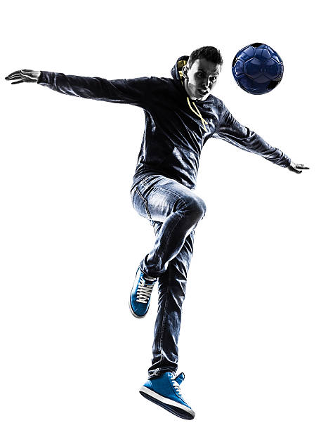 istock young man soccer freestyler player silhouette 494394809