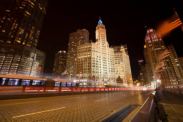 istock Night on the Magnificent Mile Chicago 494395331