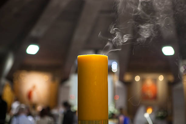 Off candle in church