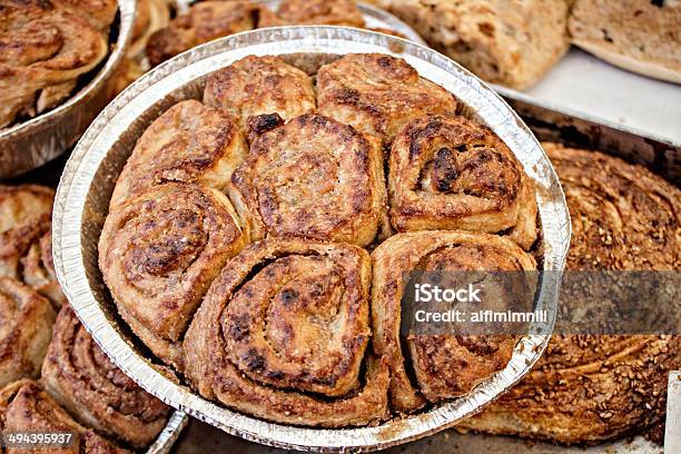 Big Poppy Seed Muffin In An Aluminum Plate Stock Photo - Download Image Now - Börek, Poppy Seed, Appetizer