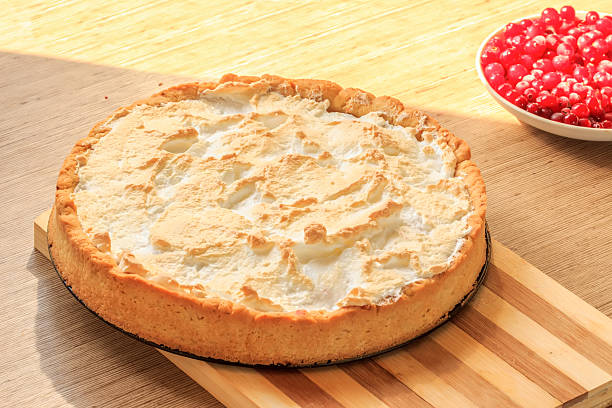 istock Hole sweet homemade pie with fresh red wild berries 494396737