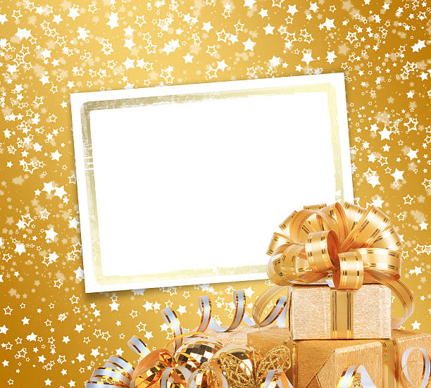 istock Greeting card with frame on a beautiful background with bokeh 494397099
