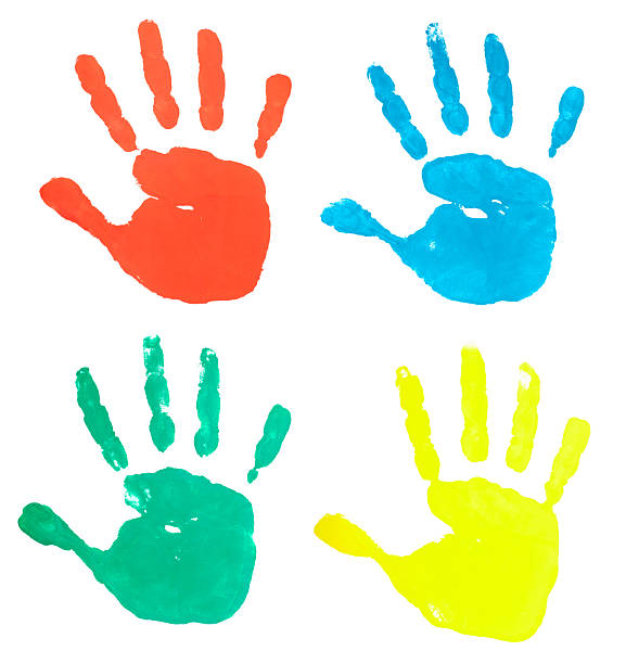istock hand print color art craft trace paint 494397775