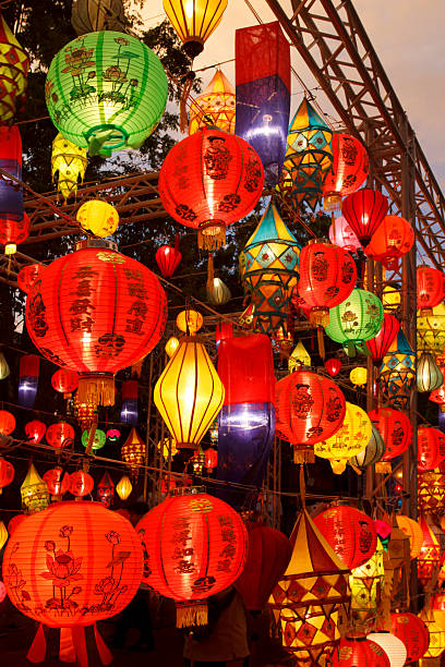 istock Colorful international lanterns, Chiang Mai, Thailand 494398163