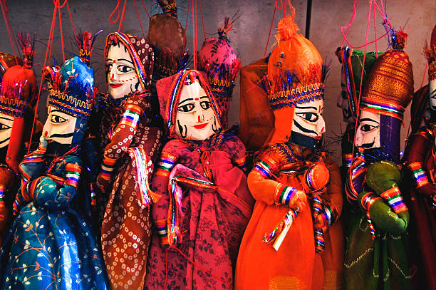istock Colourful puppets for sell - stock image 494411785
