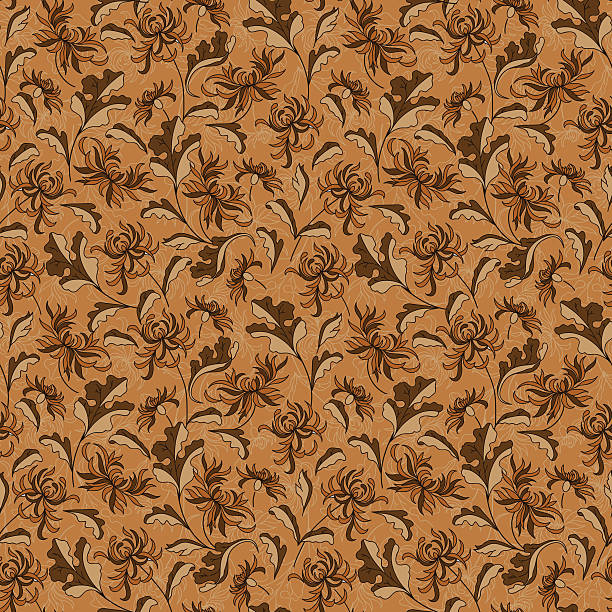 istock Seamless vintage floral japanese background 494412274